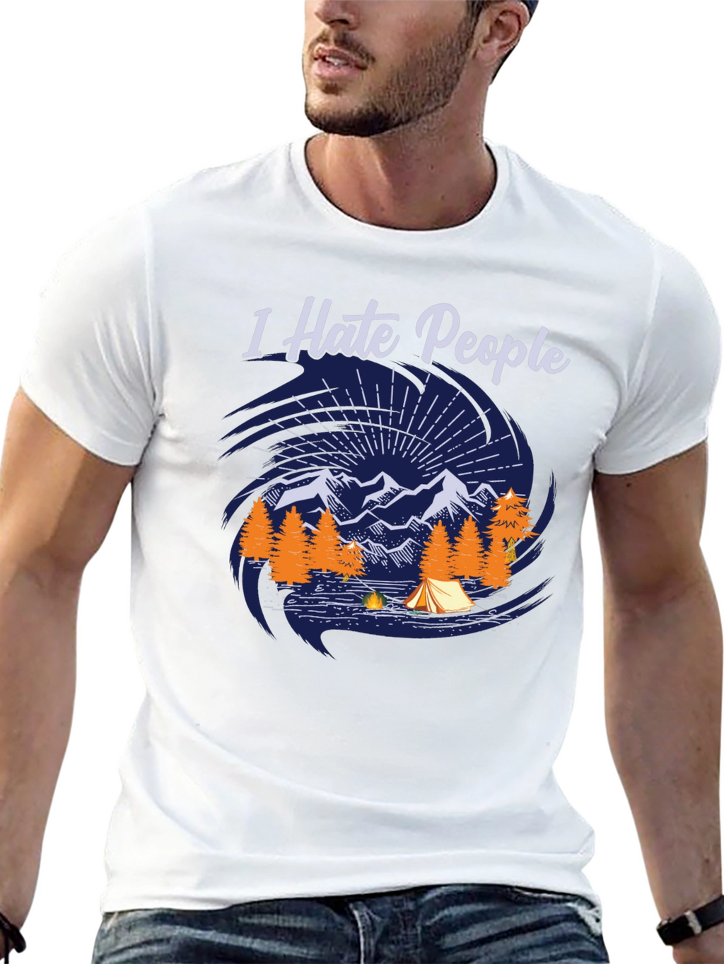 I Hate People Camping T-Shirt