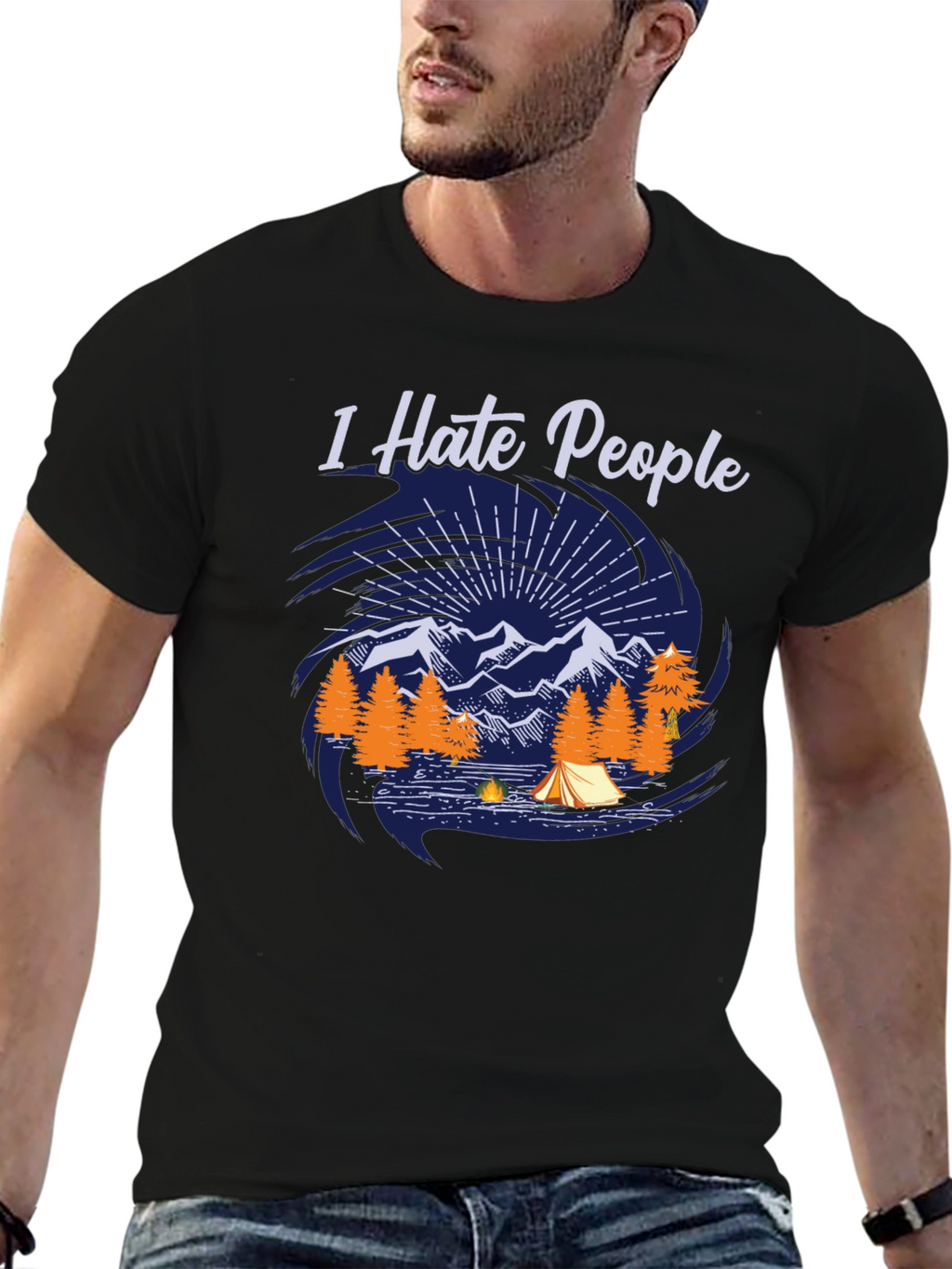 I Hate People Camping T-Shirt