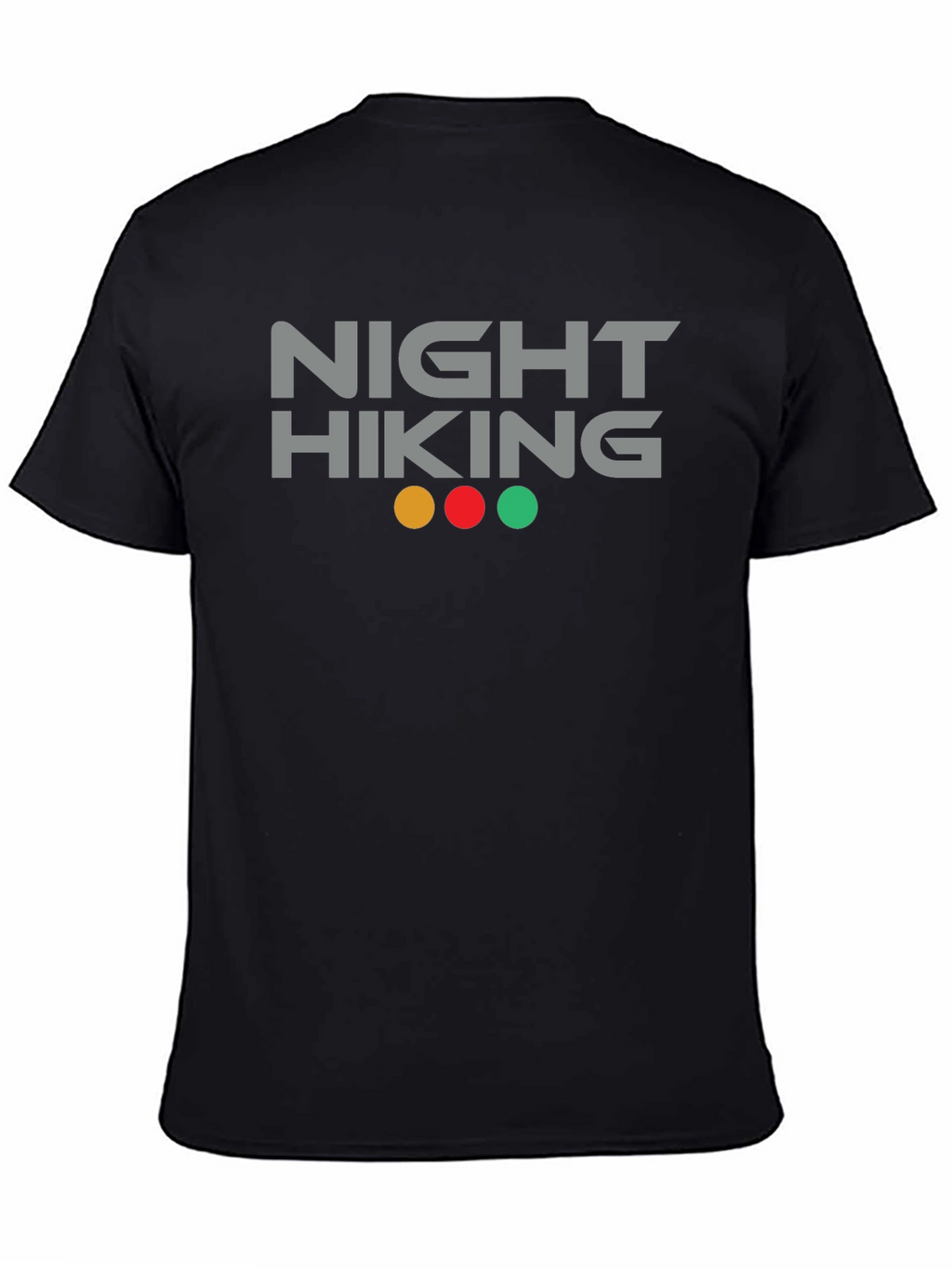Night Hiking Graphic Tee - Black Cotton Blend