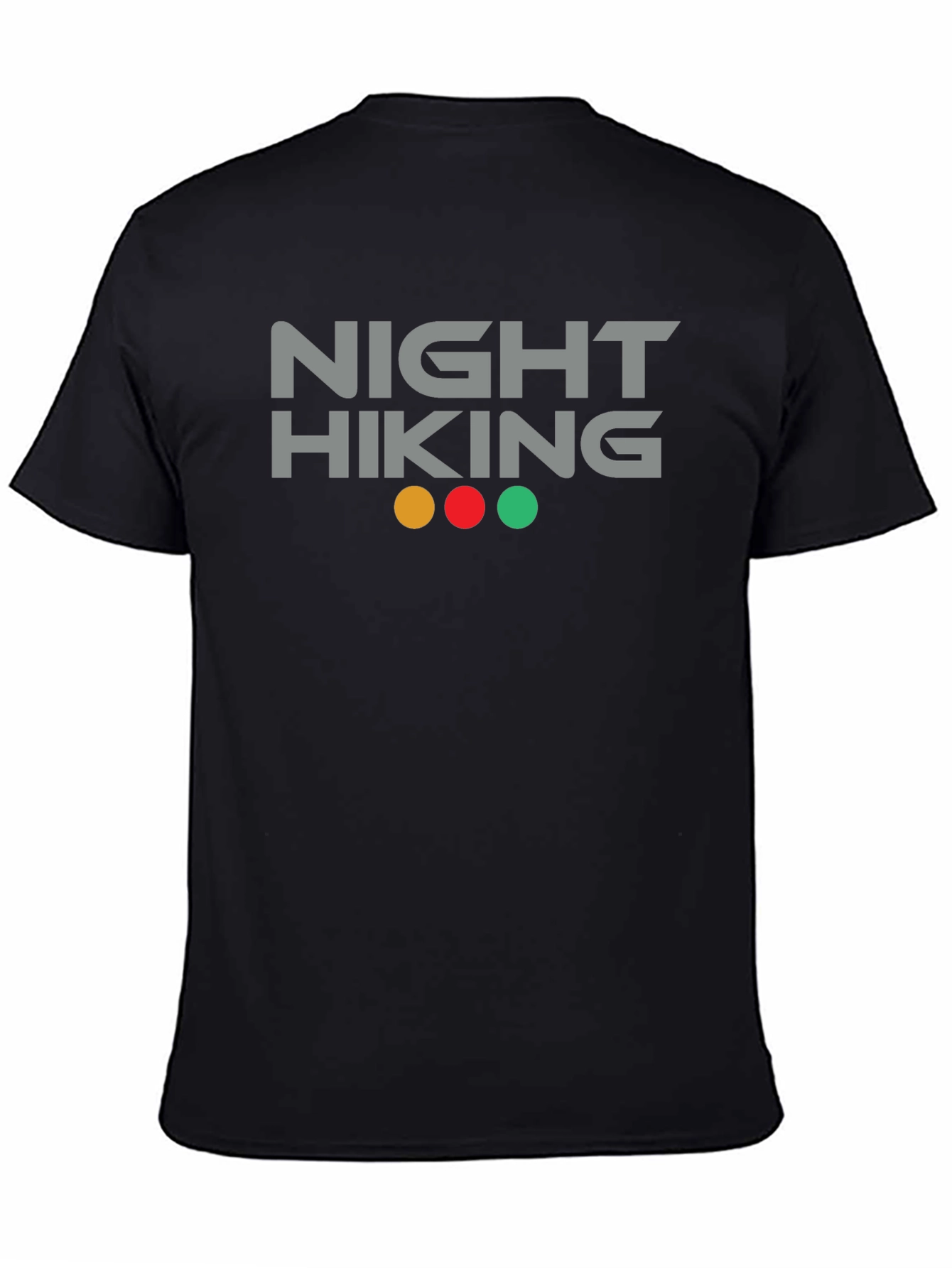 Night Hiking Graphic Tee - Black Cotton Blend