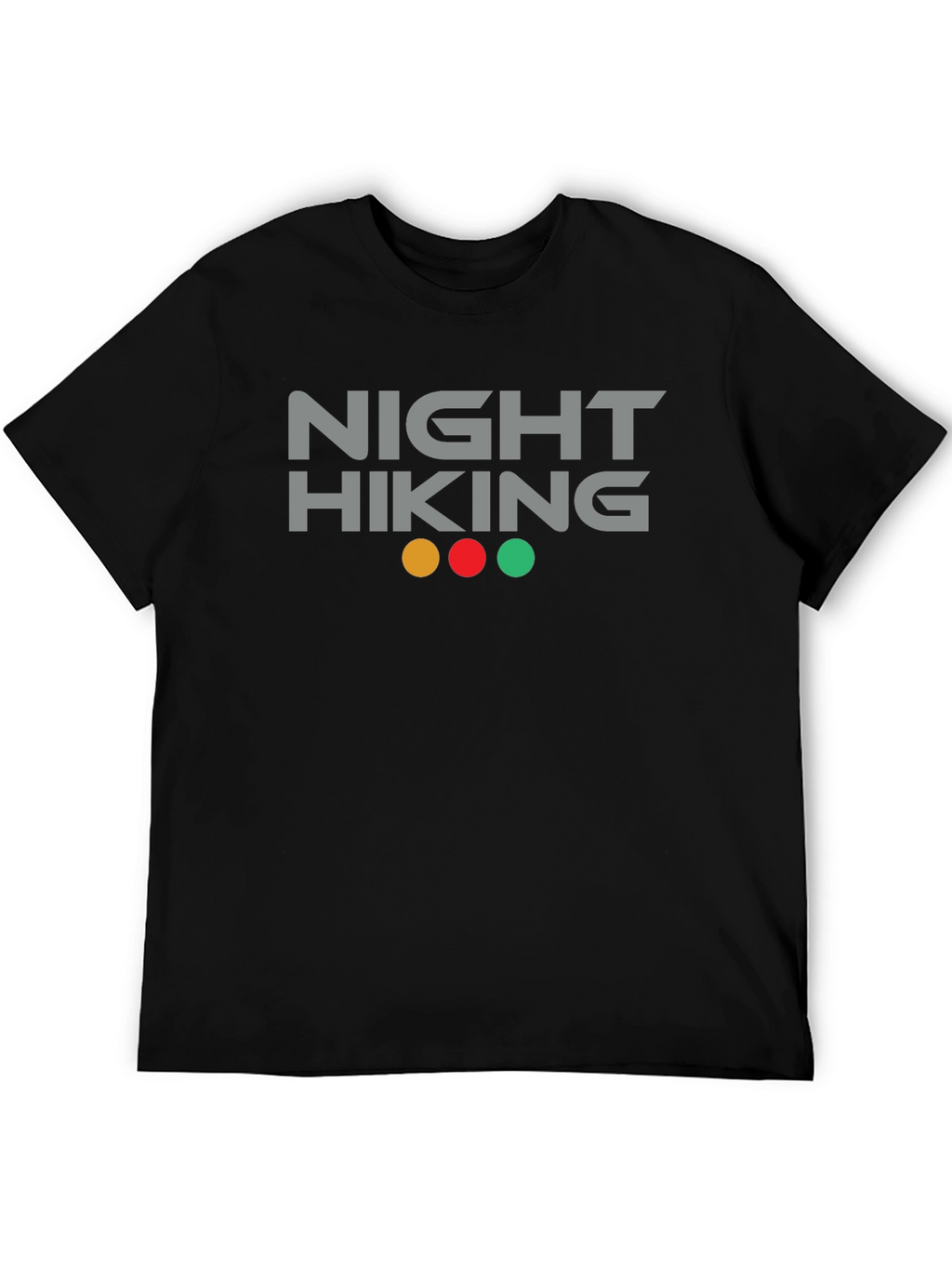 Night Hiking Graphic Tee - Black Cotton Blend
