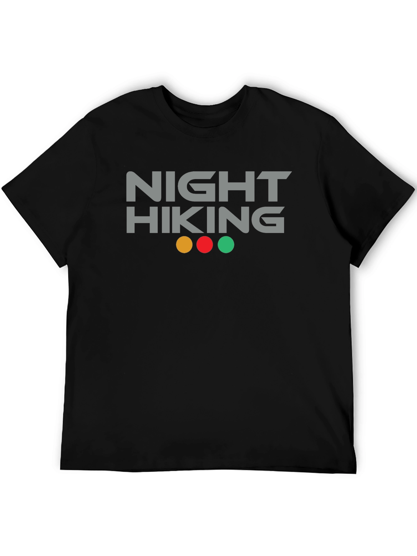Night Hiking Graphic Tee - Black Cotton Blend