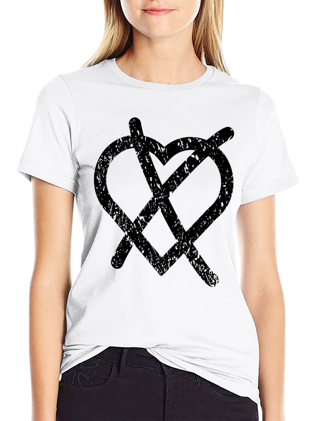 Grunge Heartless Graphic Tee