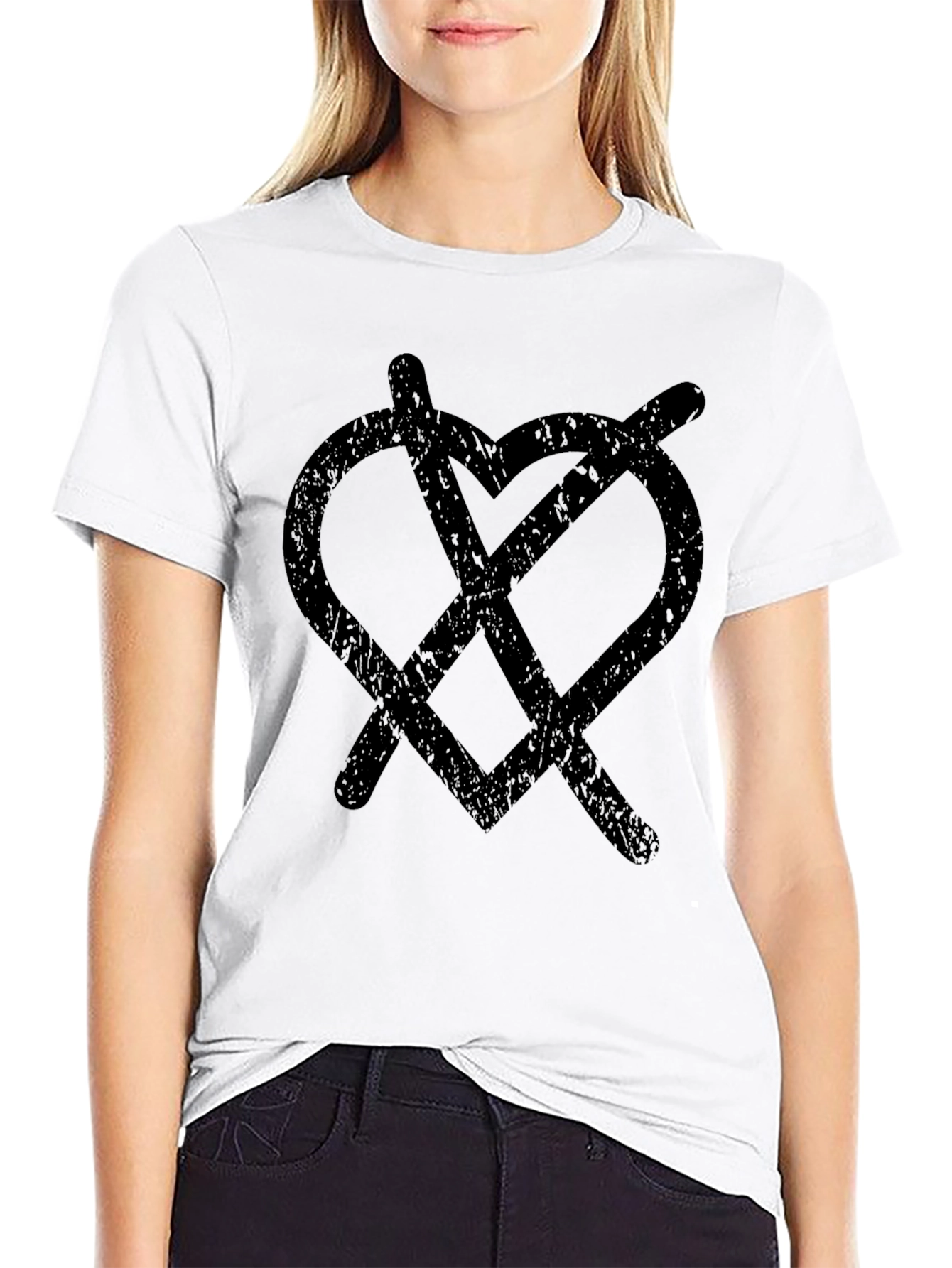 Grunge Heartless Graphic Tee