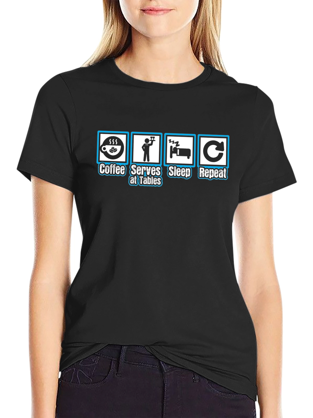 Coffee Servers Sleep Repeat T-Shirt