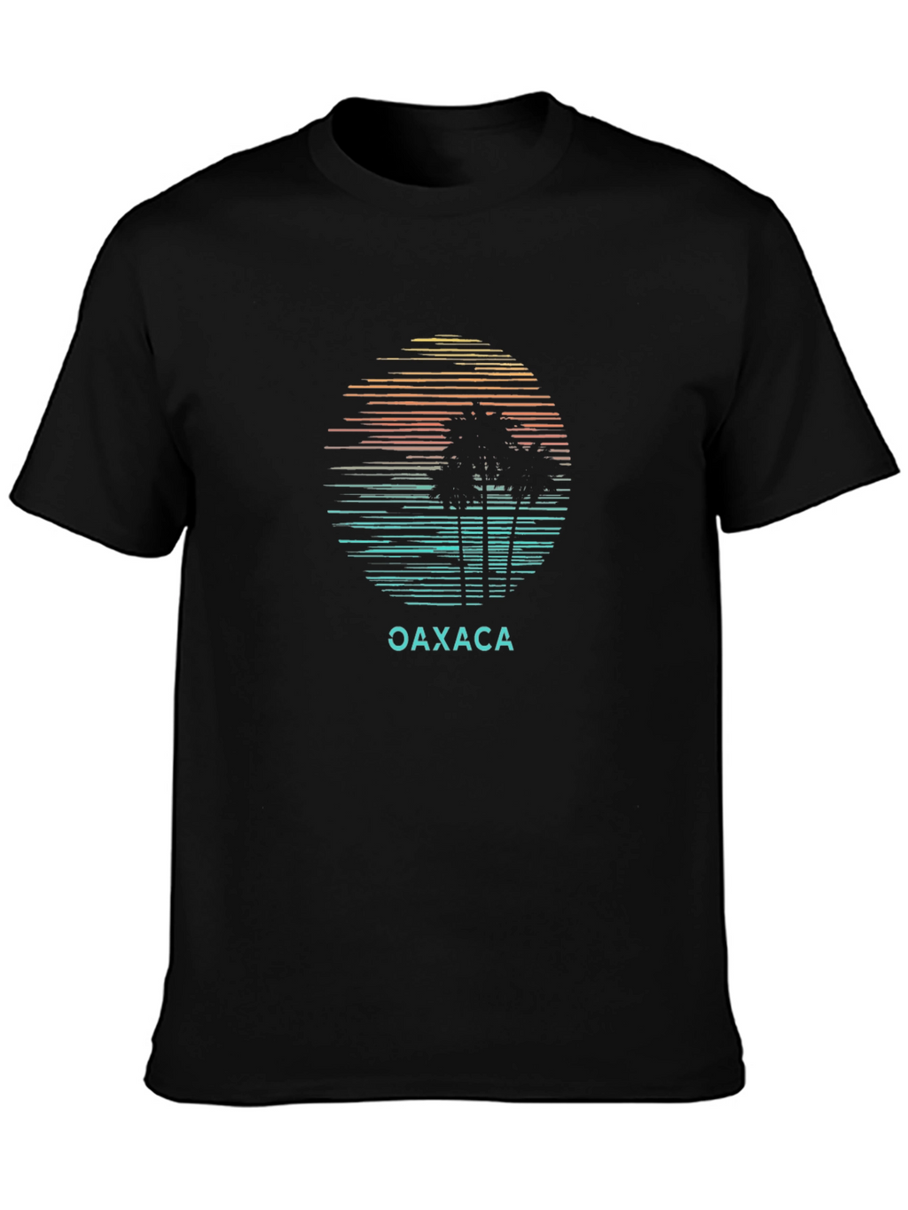 Oaxaca Palm Tree Sunset Graphic T-Shirt