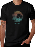 Oaxaca Palm Tree Sunset Graphic T-Shirt