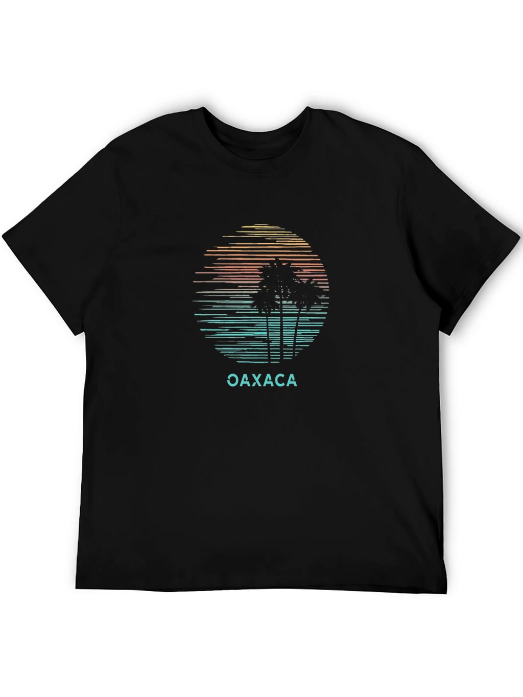 Oaxaca Palm Tree Sunset Graphic T-Shirt