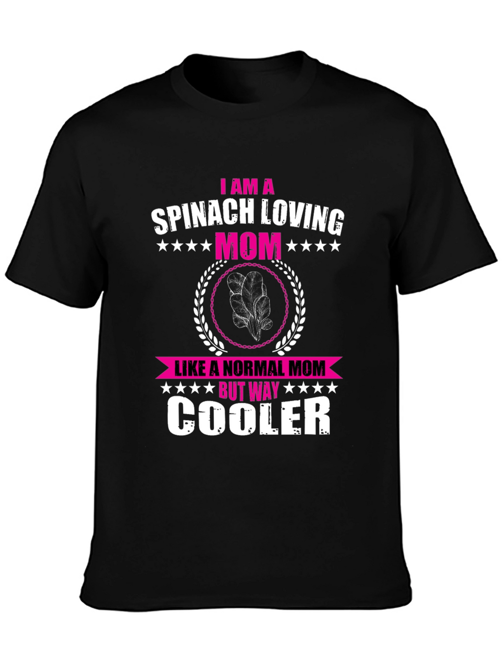Spinach Loving Mom Novelty Graphic T-Shirt