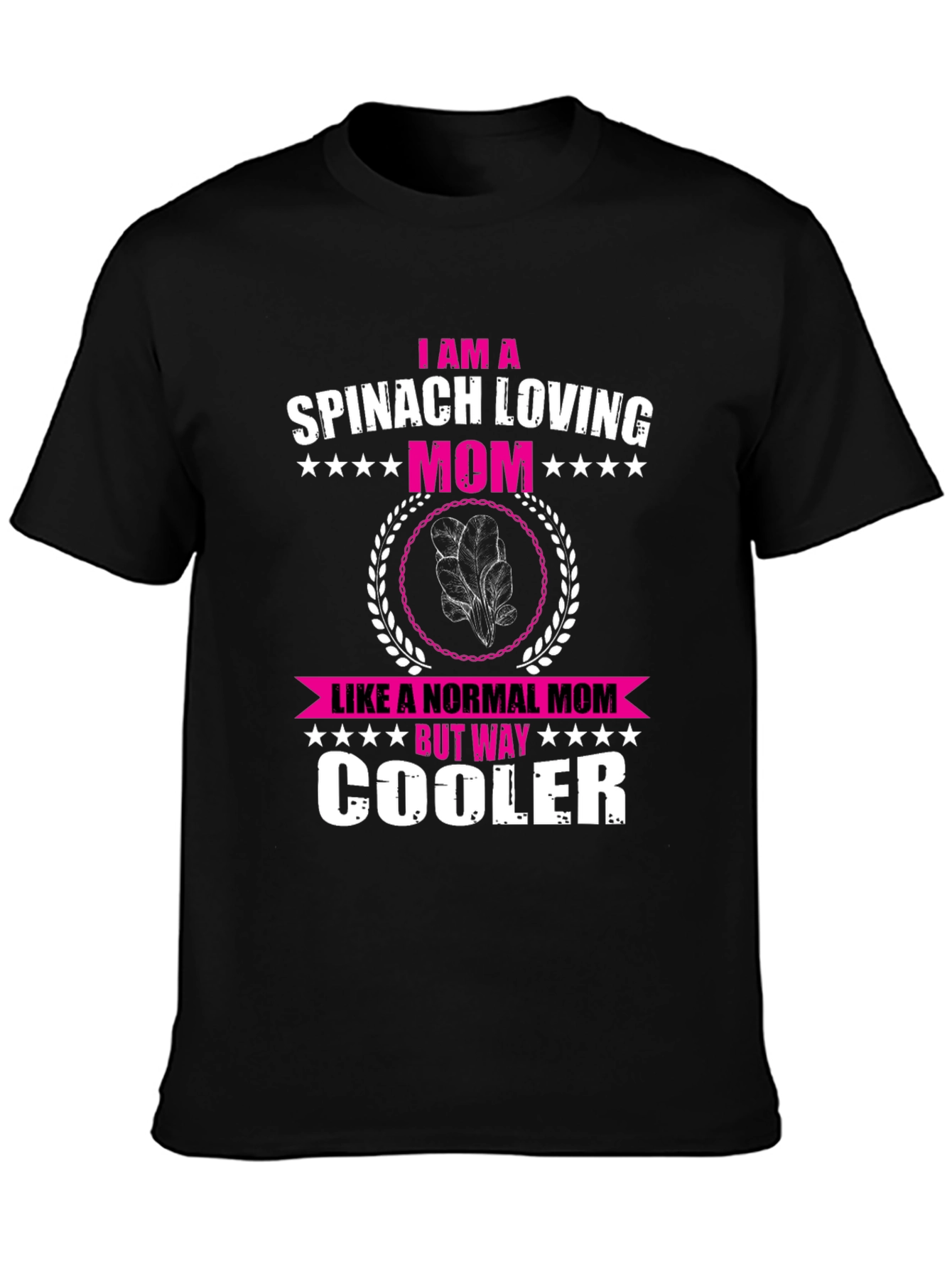 Spinach Loving Mom Novelty Graphic T-Shirt