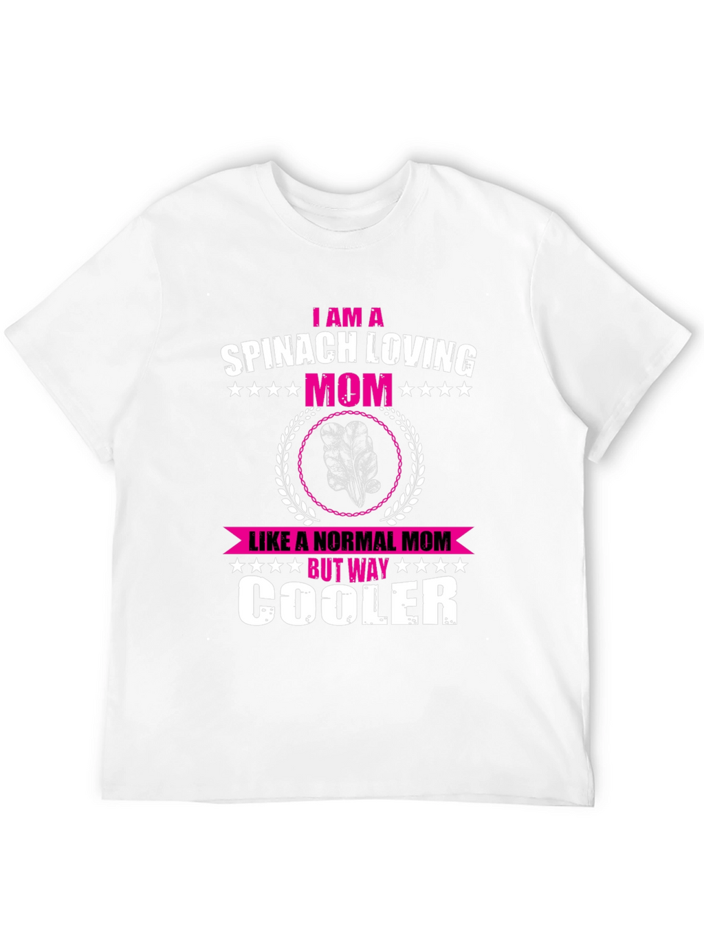 Spinach Loving Mom Novelty Graphic T-Shirt