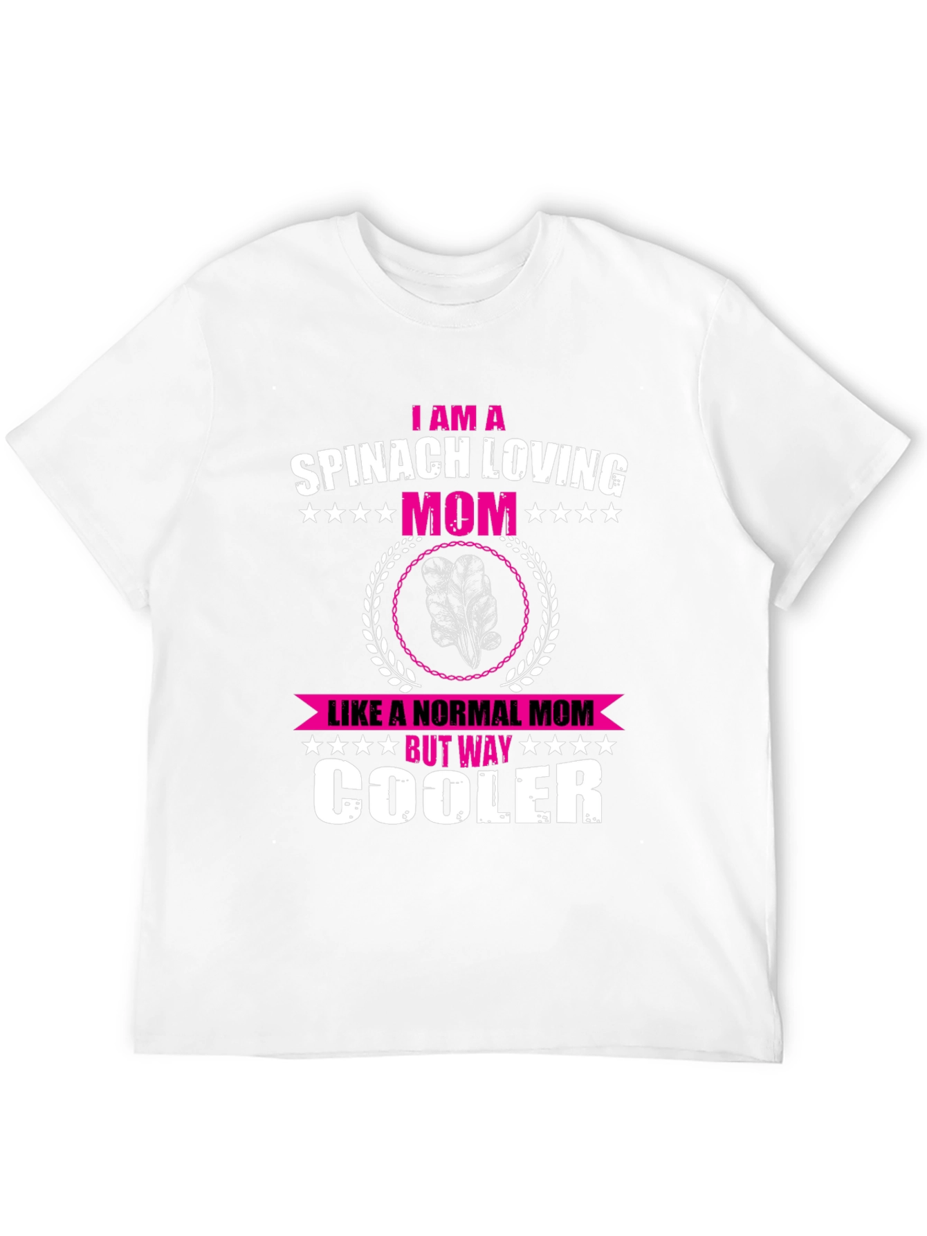 Spinach Loving Mom Novelty Graphic T-Shirt