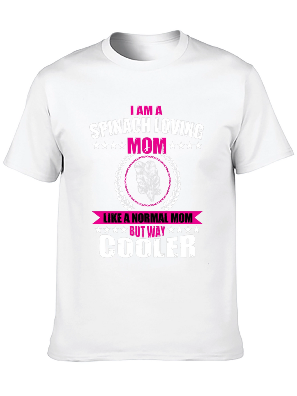 Spinach Loving Mom Novelty Graphic T-Shirt