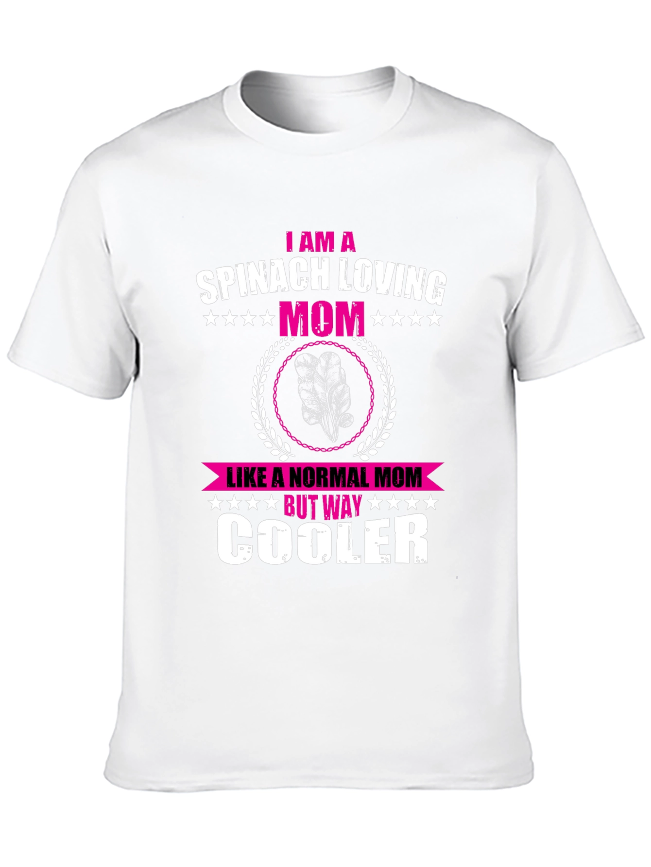 Spinach Loving Mom Novelty Graphic T-Shirt