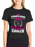 Spinach Loving Mom Novelty Graphic T-Shirt