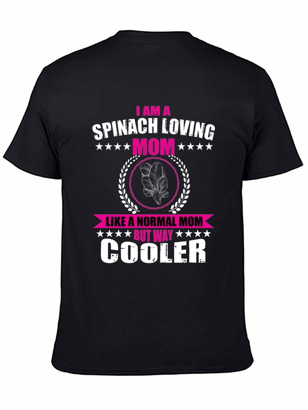 Spinach Loving Mom Novelty Graphic T-Shirt