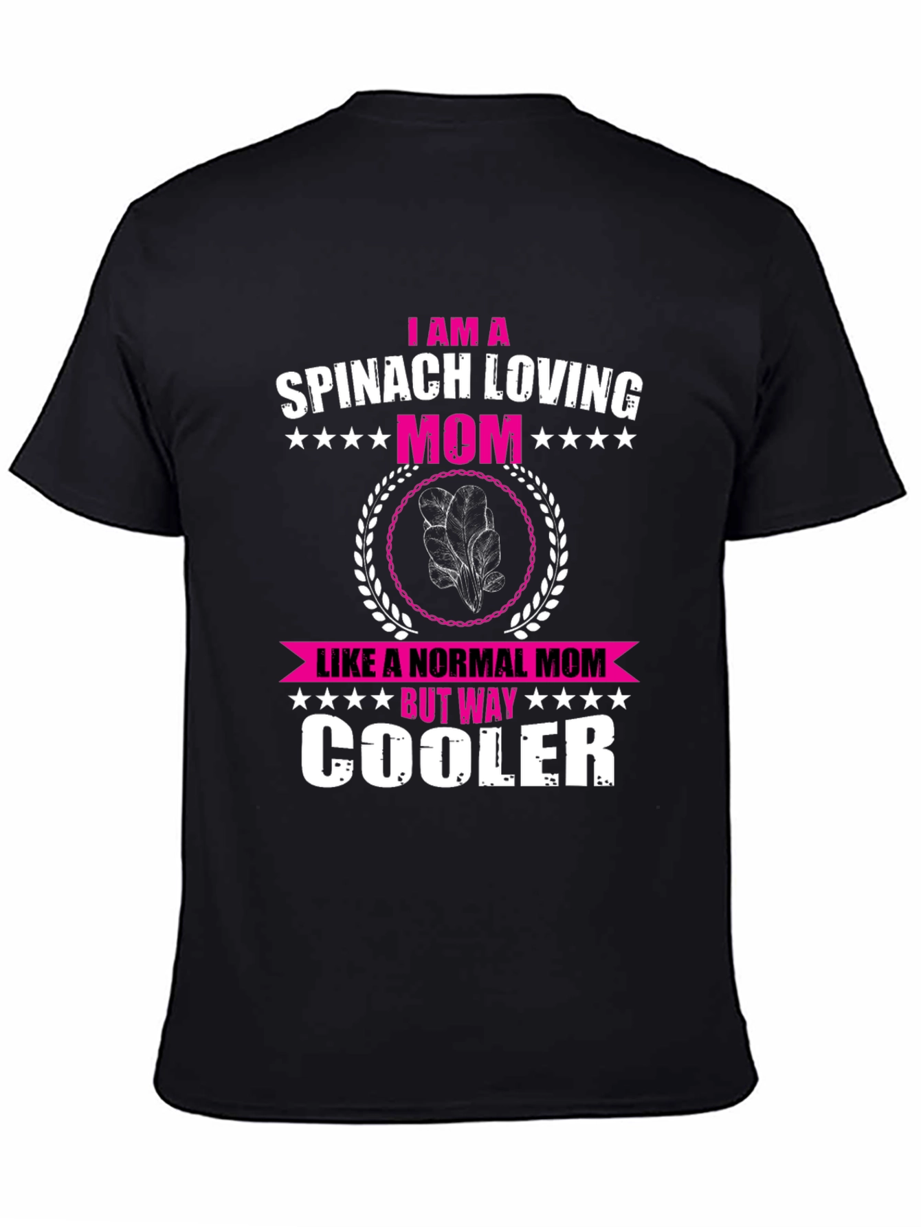 Spinach Loving Mom Novelty Graphic T-Shirt