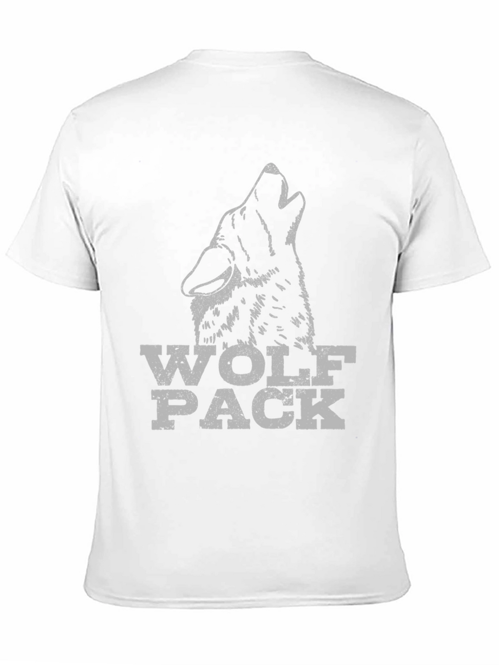 Wolf Pack Graphic Tee - Black Cotton T-Shirt