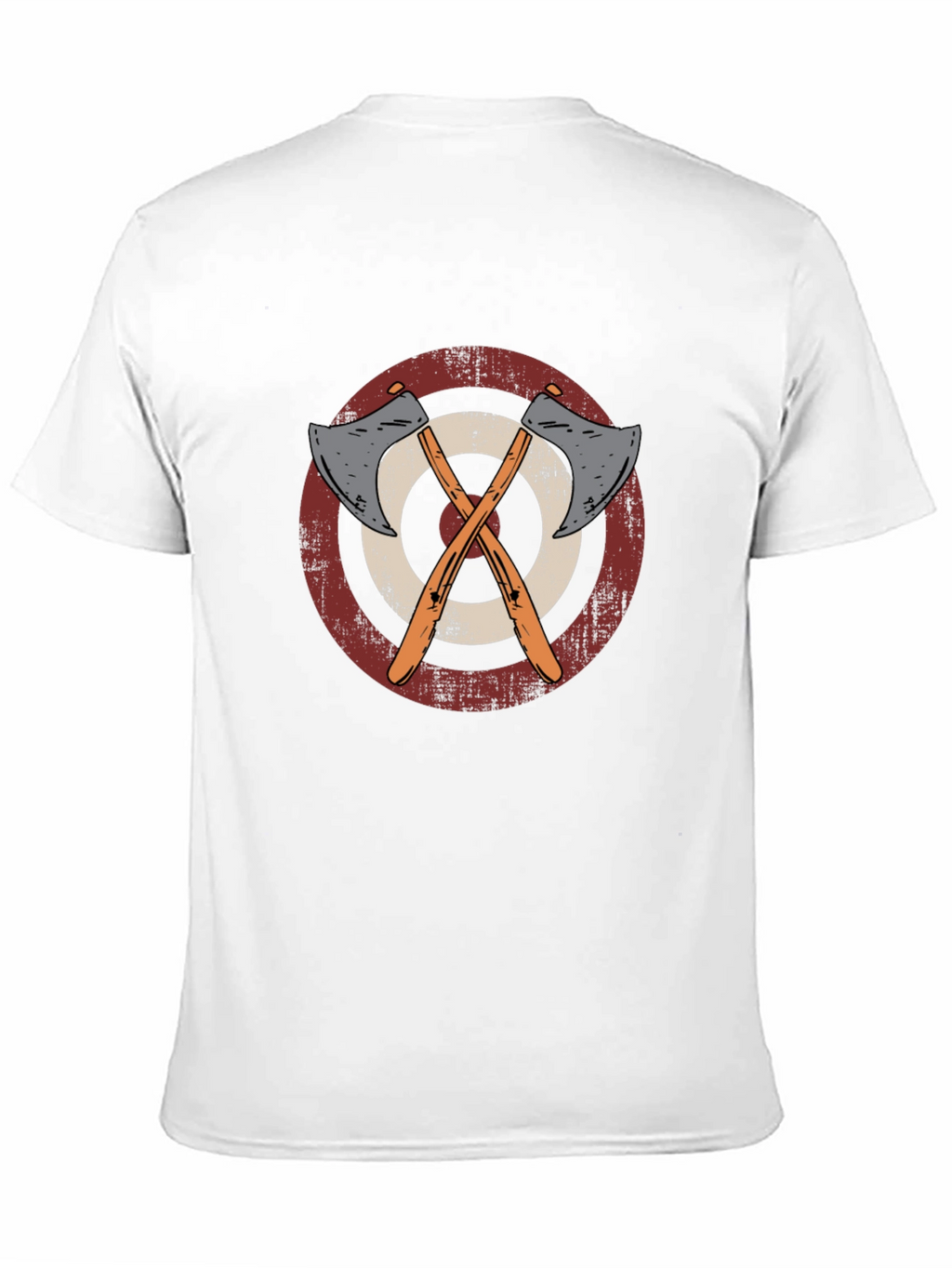 Axe Throwing Target Graphic Tee - Black