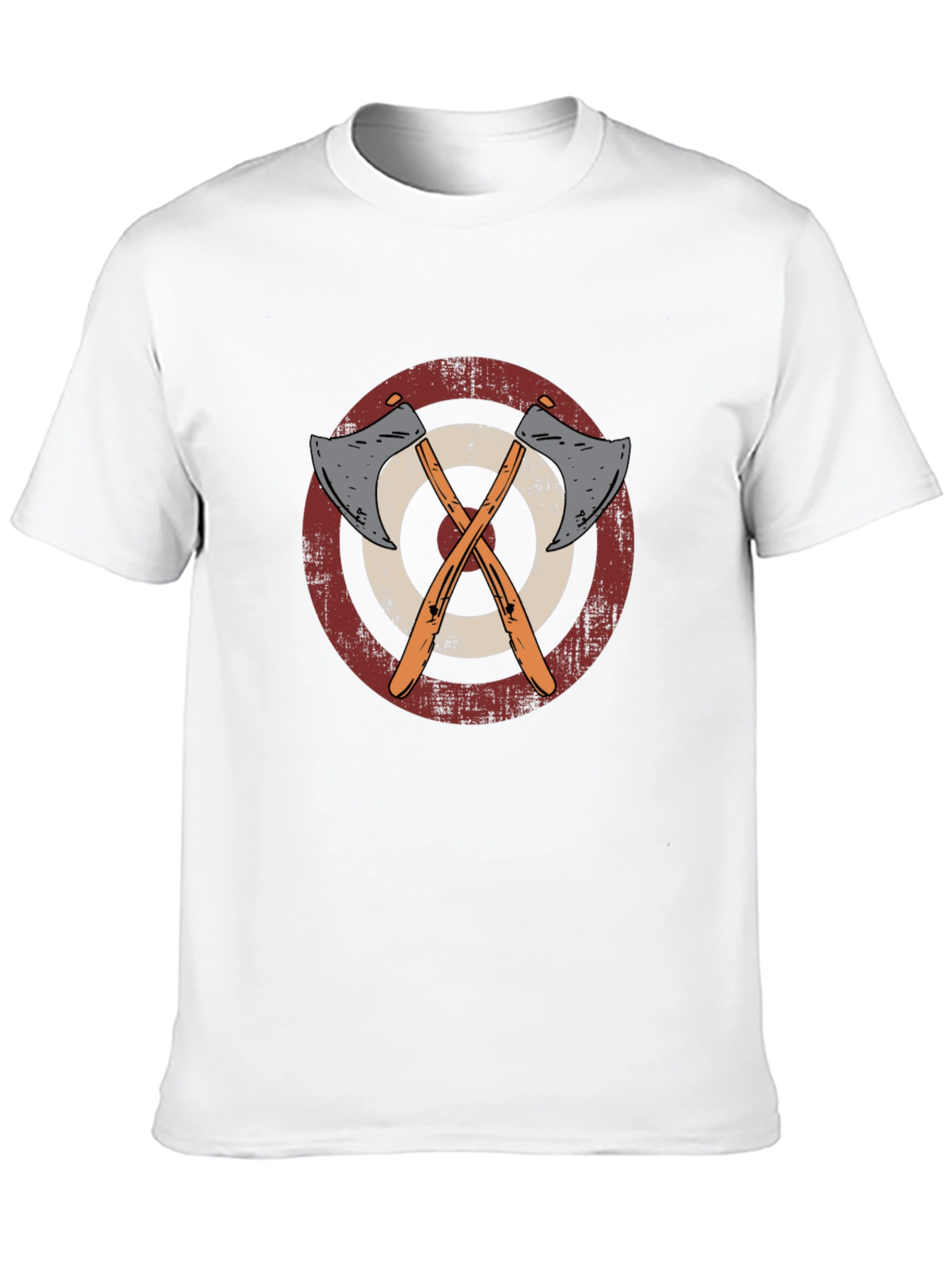 Axe Throwing Target Graphic Tee - Black