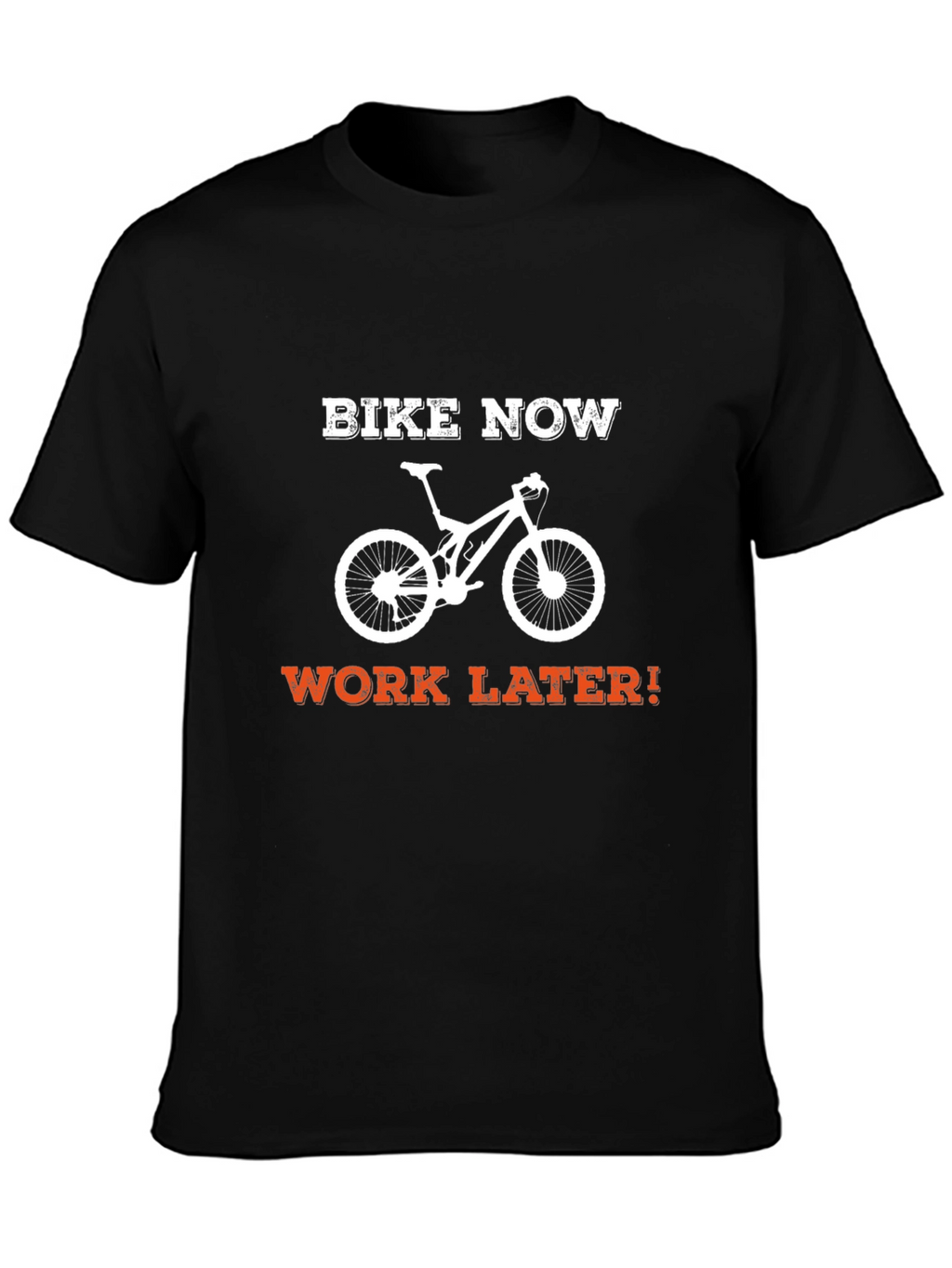 Bike Now Work Later T-Shirt