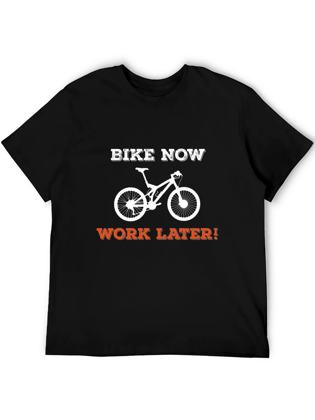 Bike Now Work Later T-Shirt