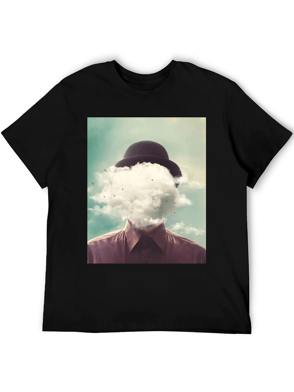 Surreal Cloud Head Graphic T-Shirt