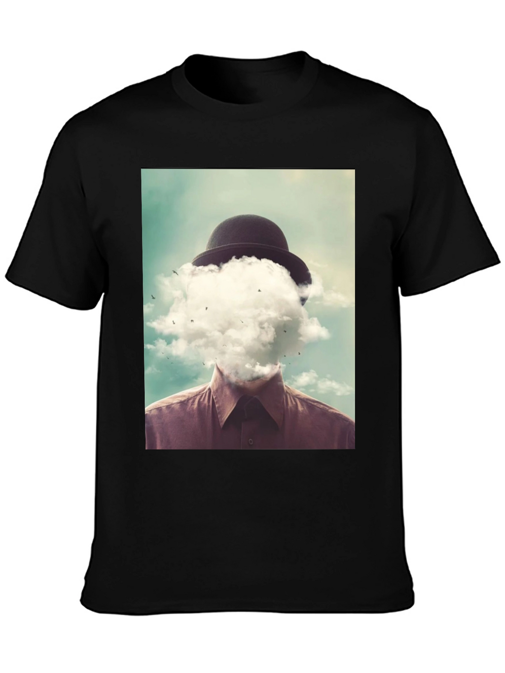 Surreal Cloud Head Graphic T-Shirt