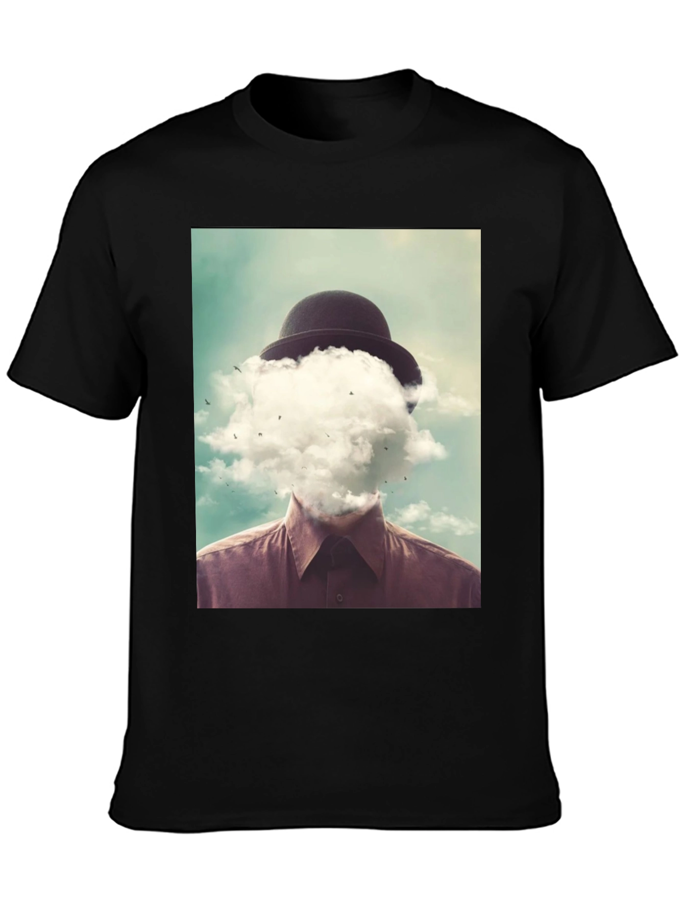 Surreal Cloud Head Graphic T-Shirt