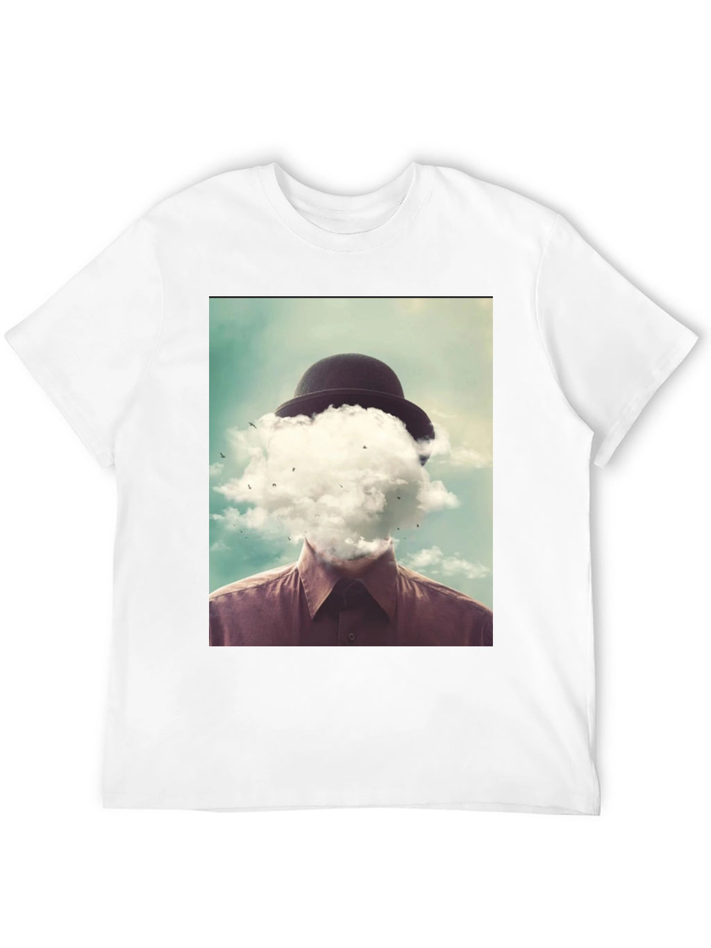 Surreal Cloud Head Graphic T-Shirt