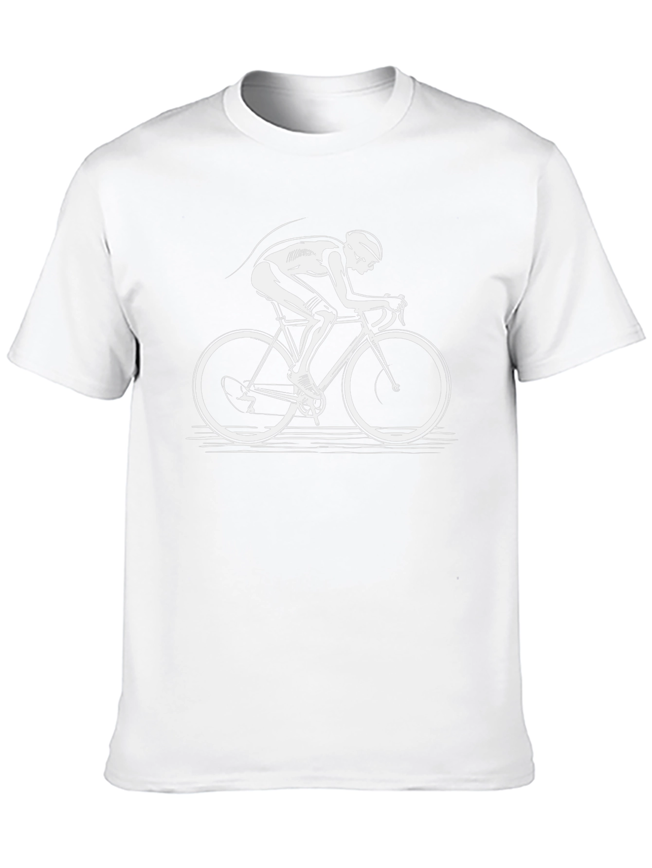 Cyclist Graphic Tee - Black Cotton Comfort
