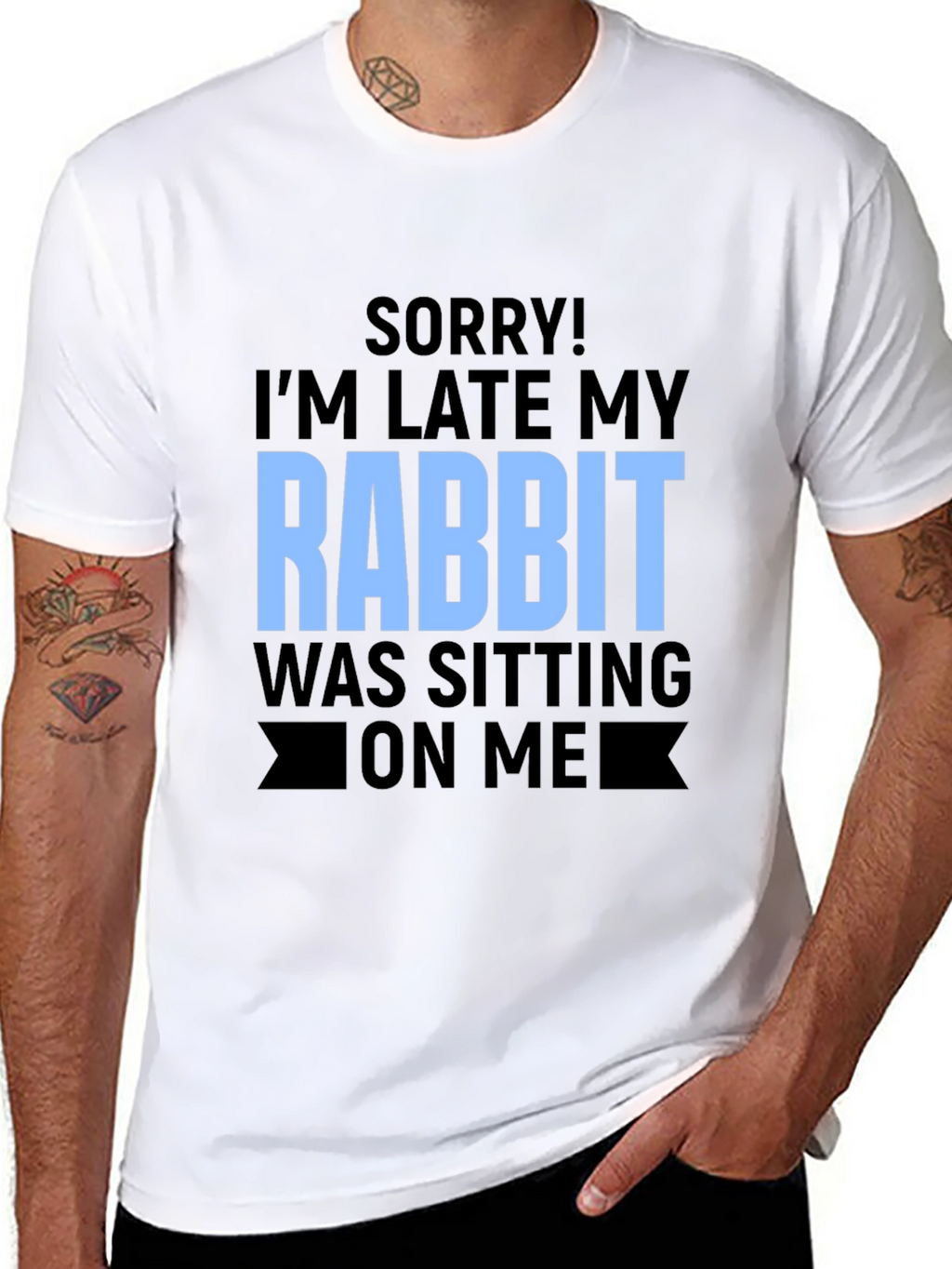 Funny Rabbit Sitting T-Shirt