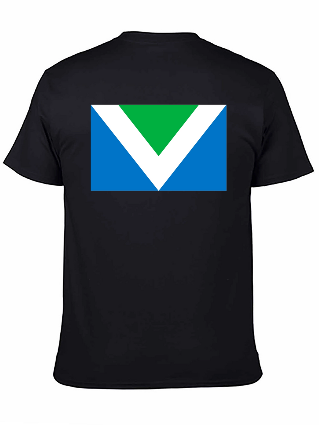 Vegan Flag Graphic T-Shirt - Black