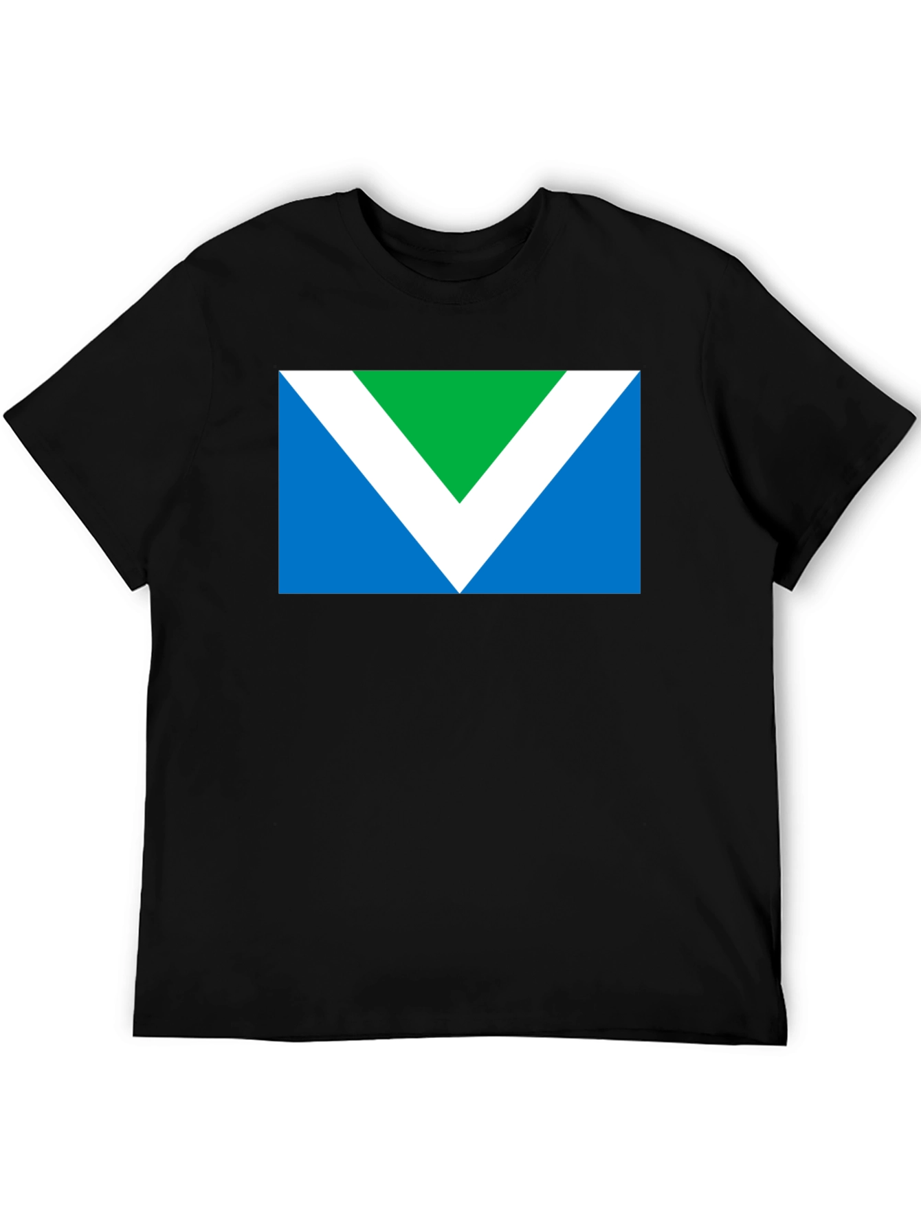 Vegan Flag Graphic T-Shirt - Black