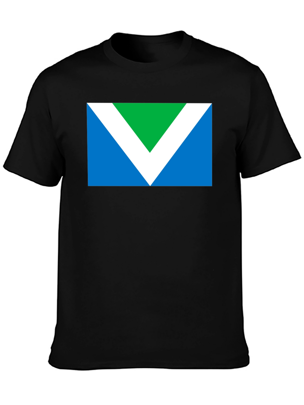 Vegan Flag Graphic T-Shirt - Black