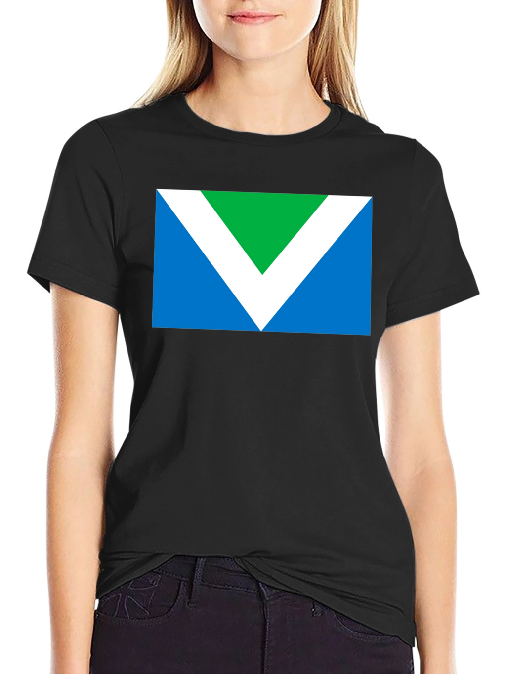 Vegan Flag Graphic T-Shirt - Black