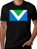 Vegan Flag Graphic T-Shirt - Black