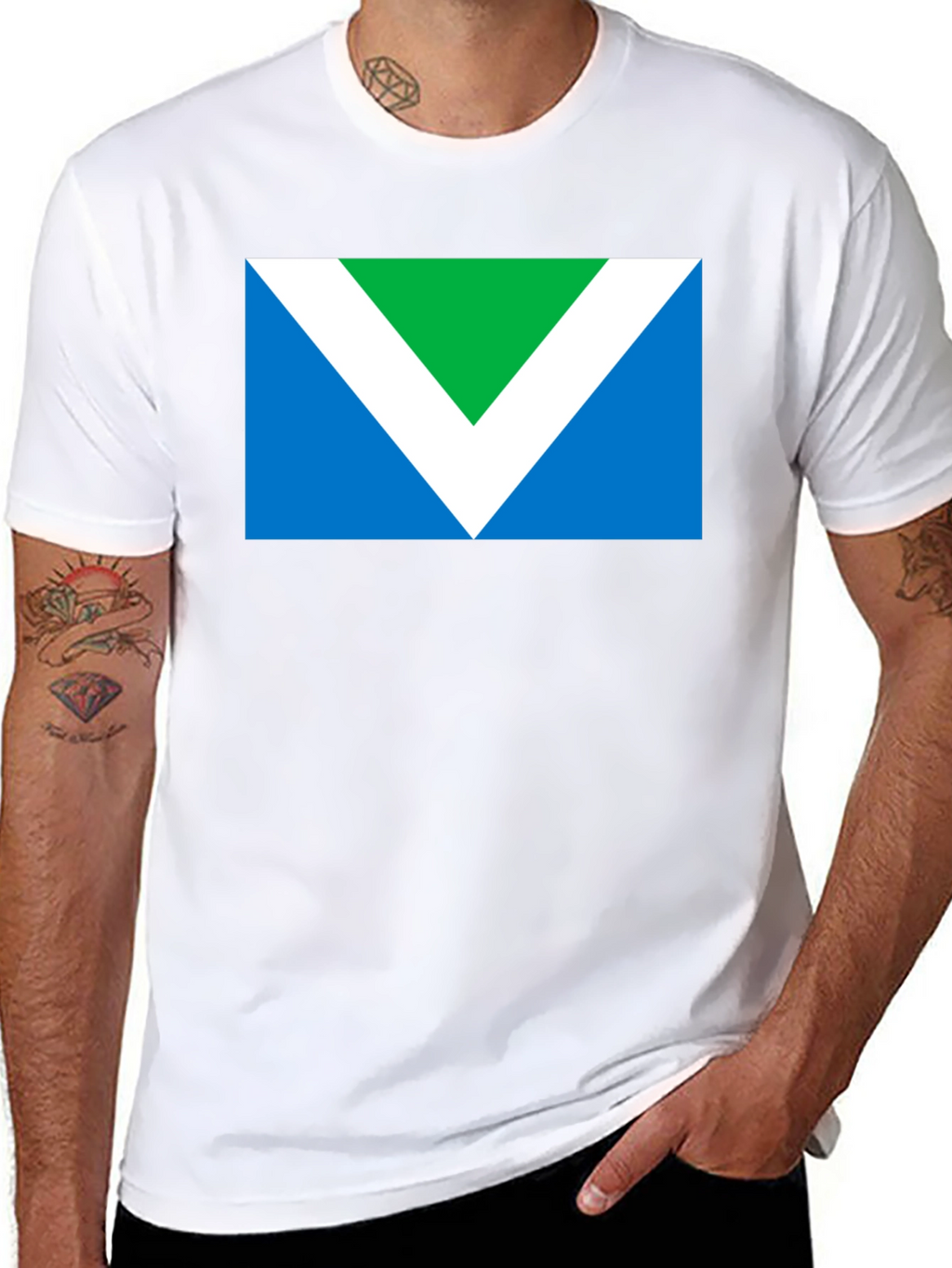 Vegan Flag Graphic T-Shirt - Black
