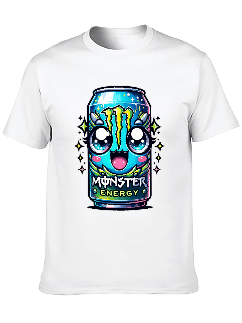 Monster Energy Kawaii Graphic T-Shirt - Black