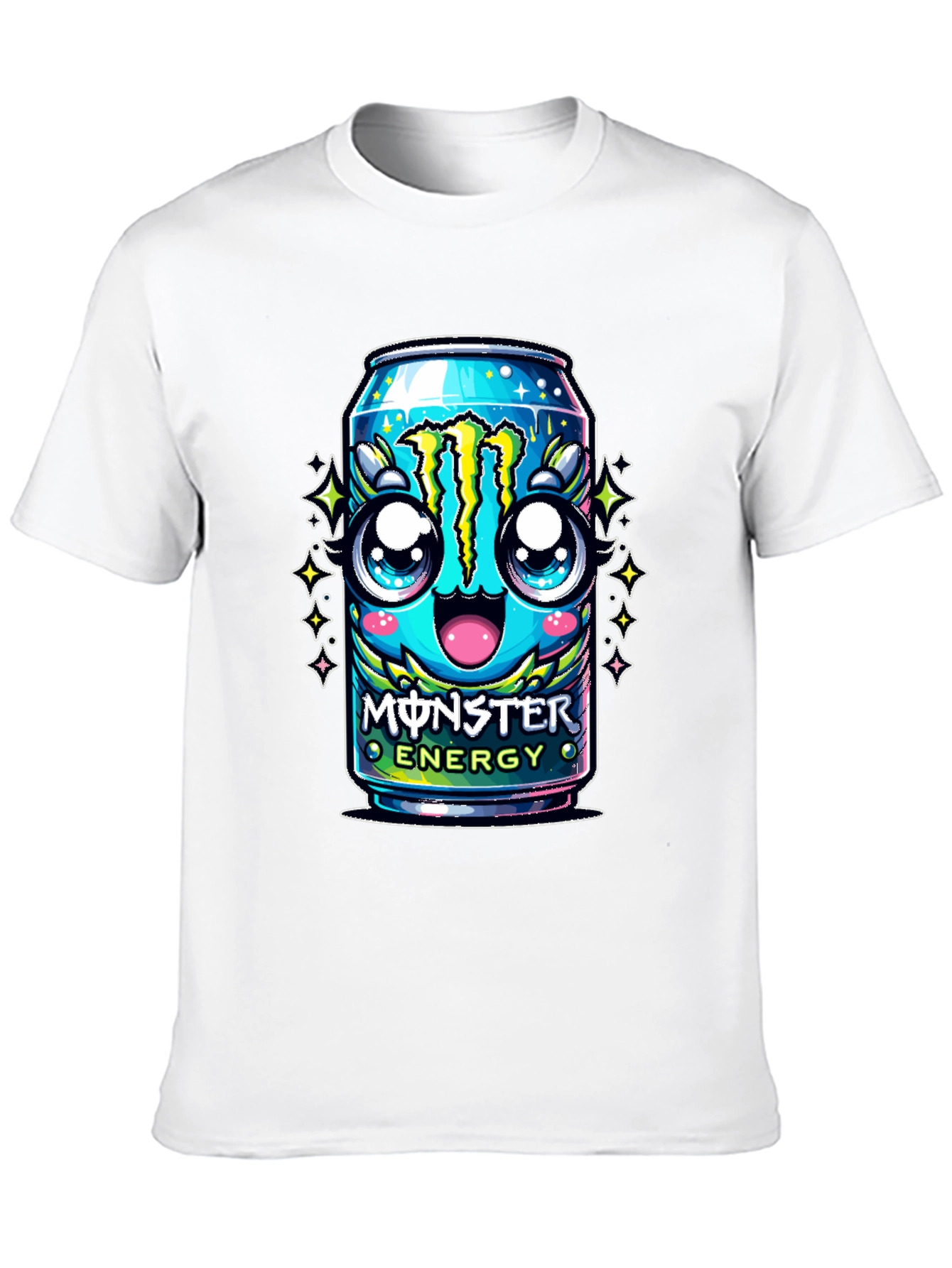 Monster Energy Kawaii Graphic T-Shirt - Black