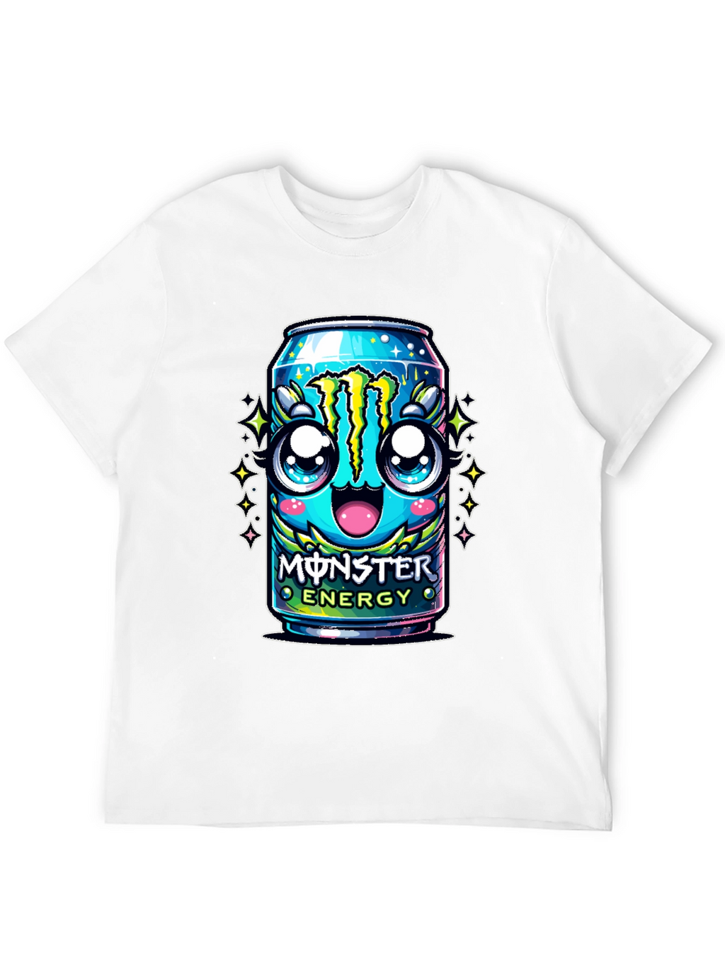 Monster Energy Kawaii Graphic T-Shirt - Black
