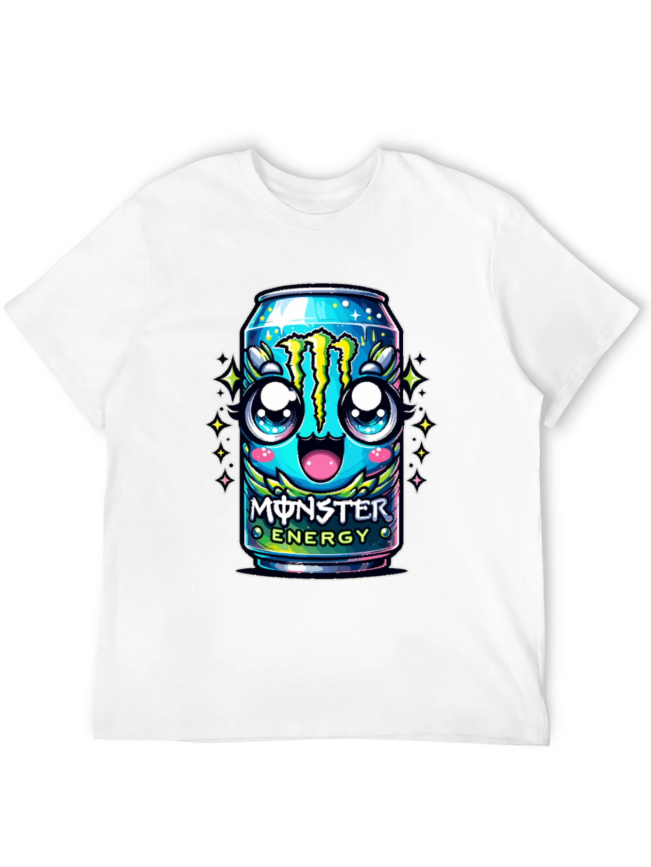 Monster Energy Kawaii Graphic T-Shirt - Black