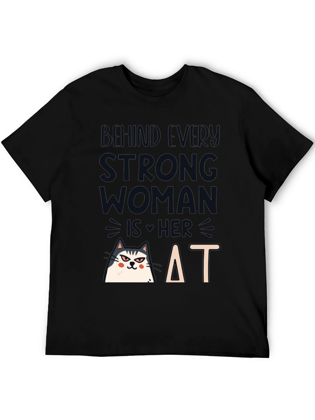 Strong Woman Cat T-Shirt