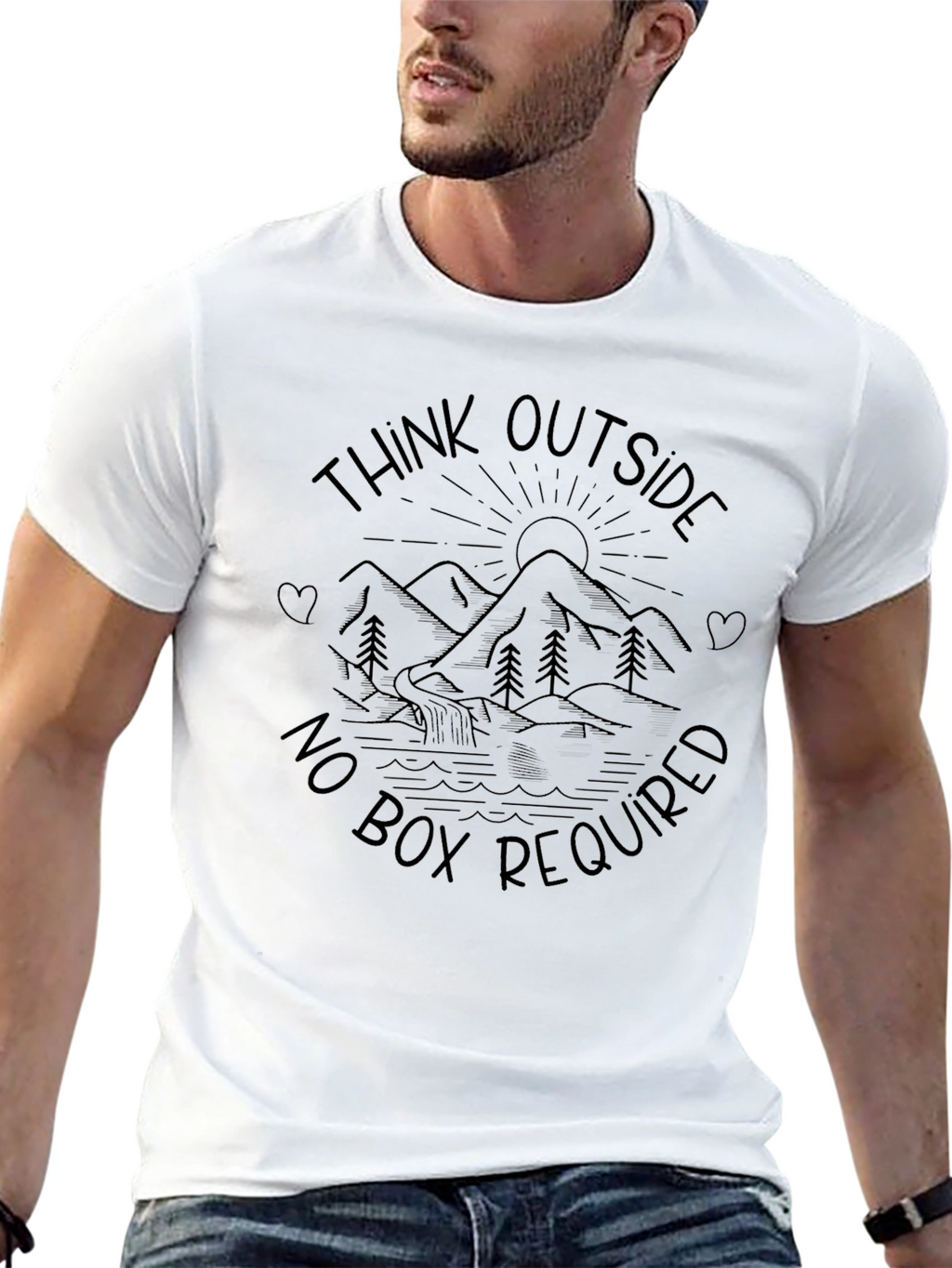 Think Outside T-Shirt - Adventure Awaits!