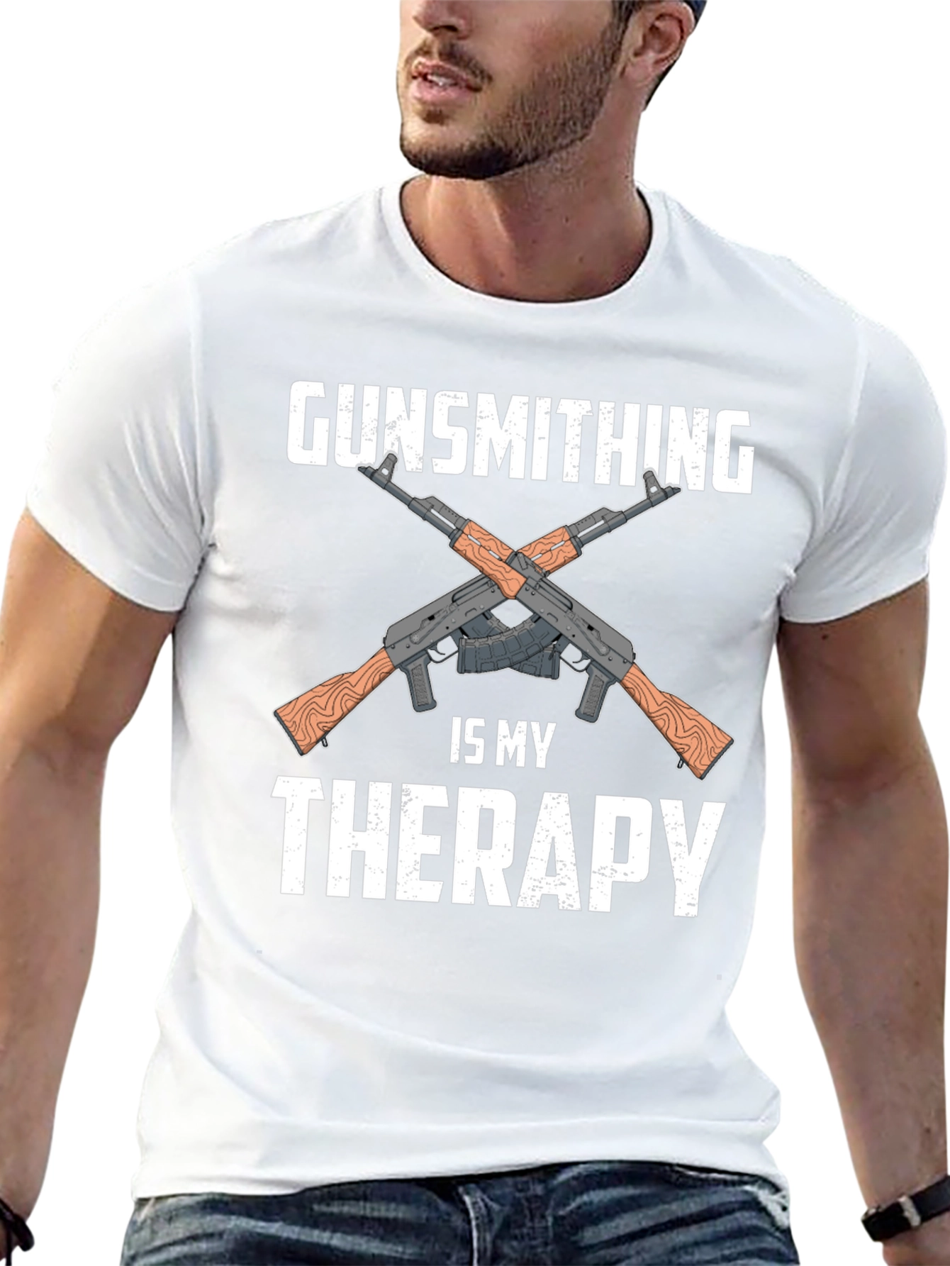 Gunsmithing Therapy Graphic T-Shirt