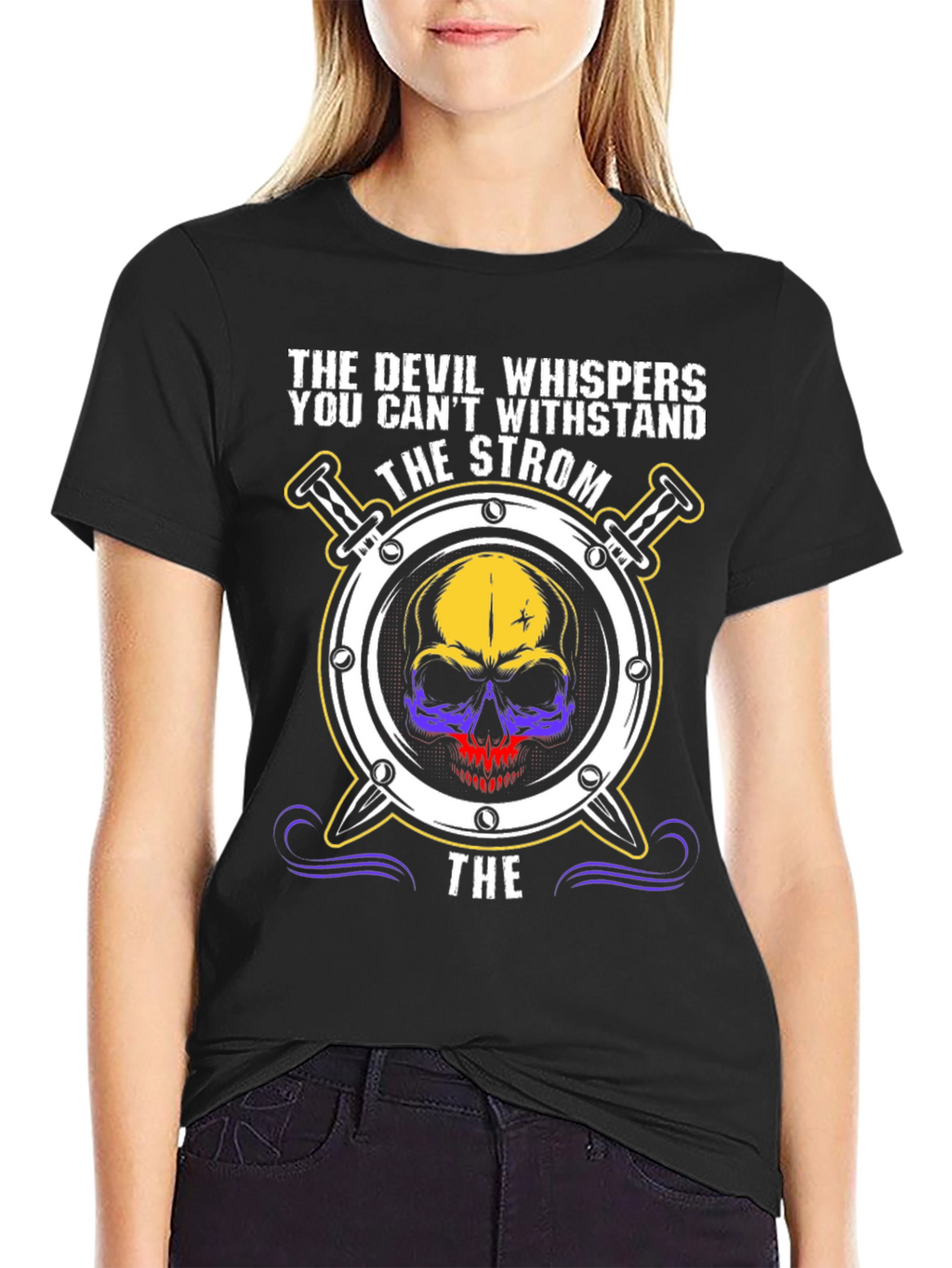 Skull Strom T-Shirt - Devil Whispers Tee