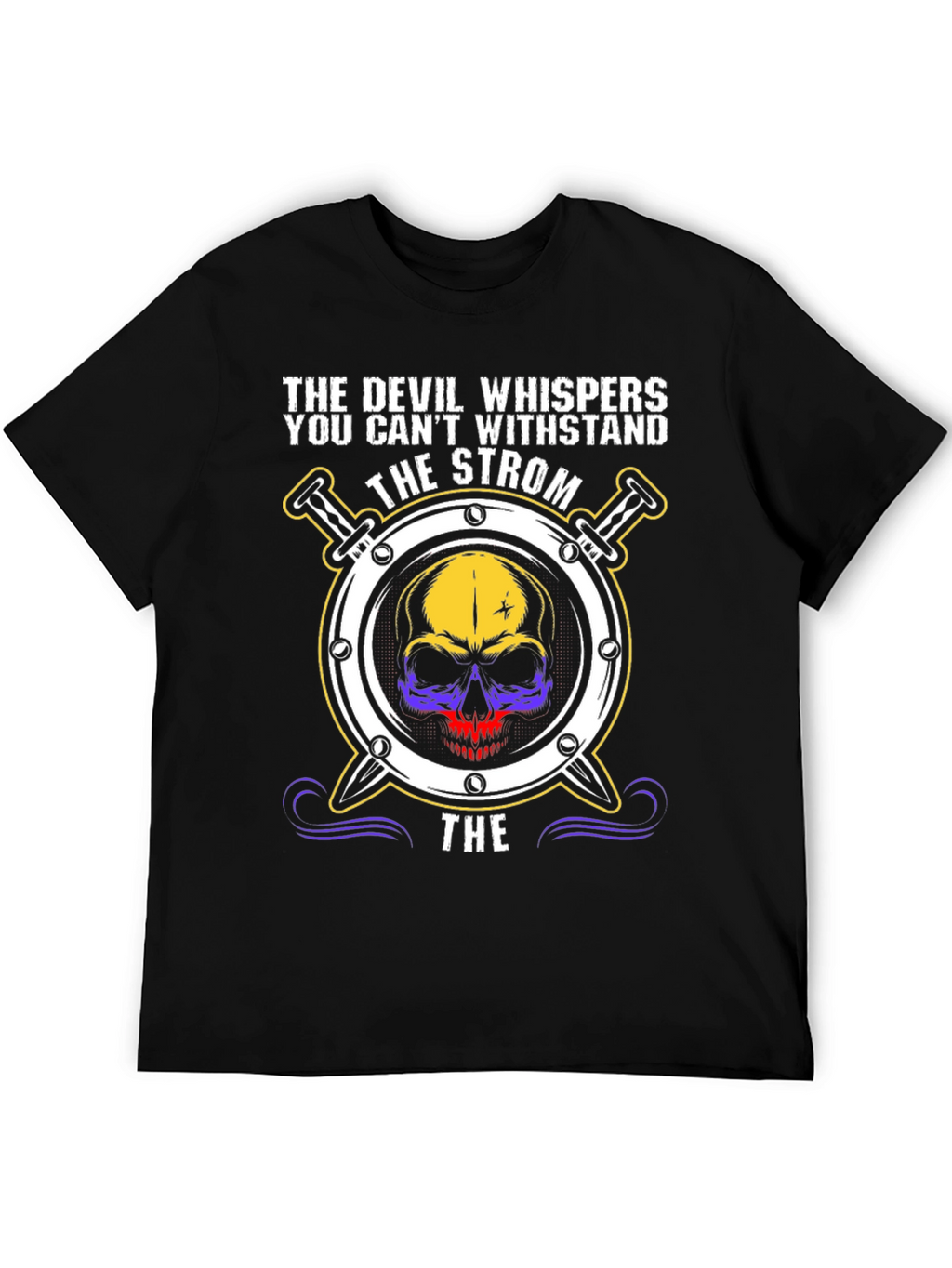 Skull Strom T-Shirt - Devil Whispers Tee