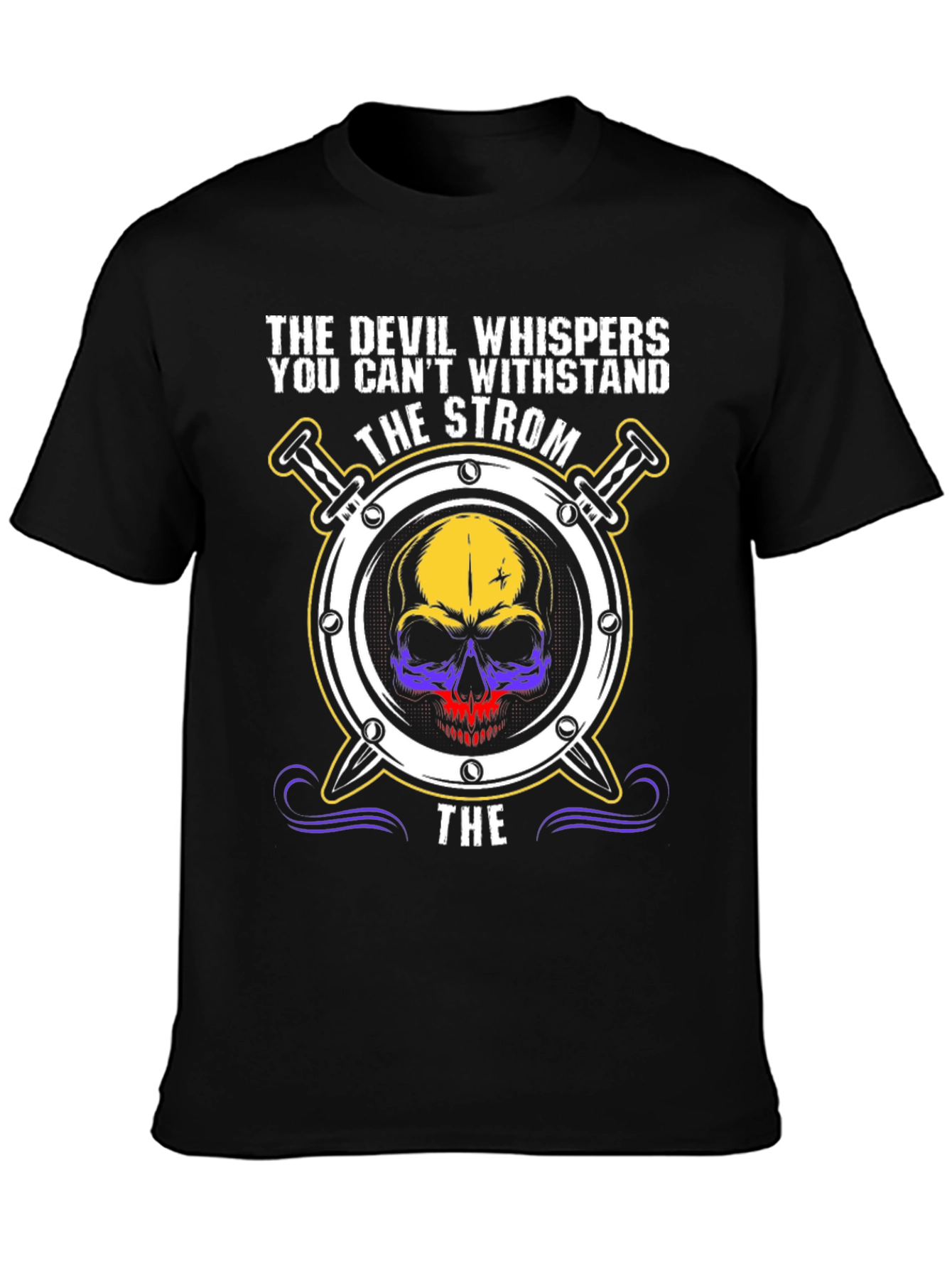 Skull Strom T-Shirt - Devil Whispers Tee