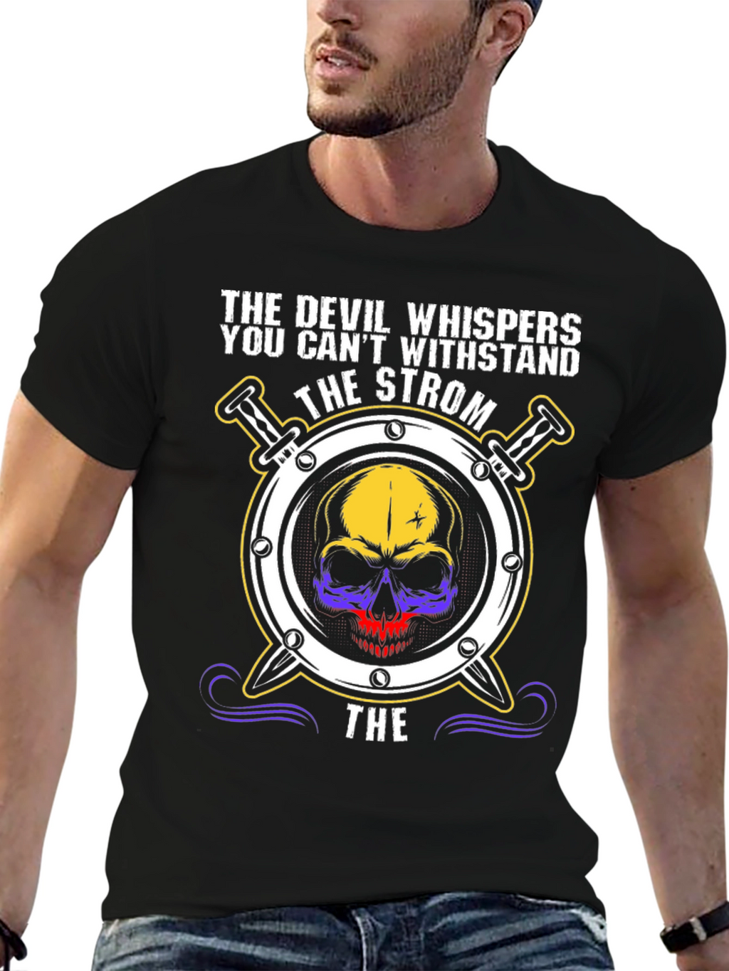 Skull Strom T-Shirt - Devil Whispers Tee