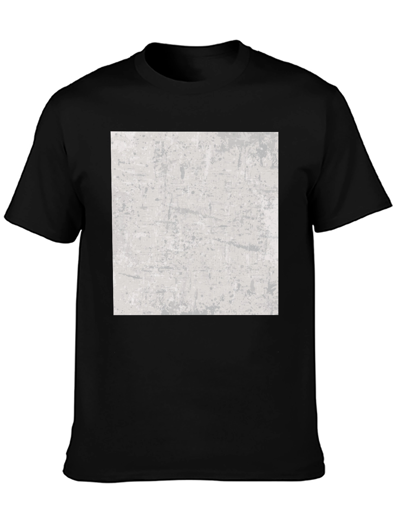 Abstract Print Black T-Shirt